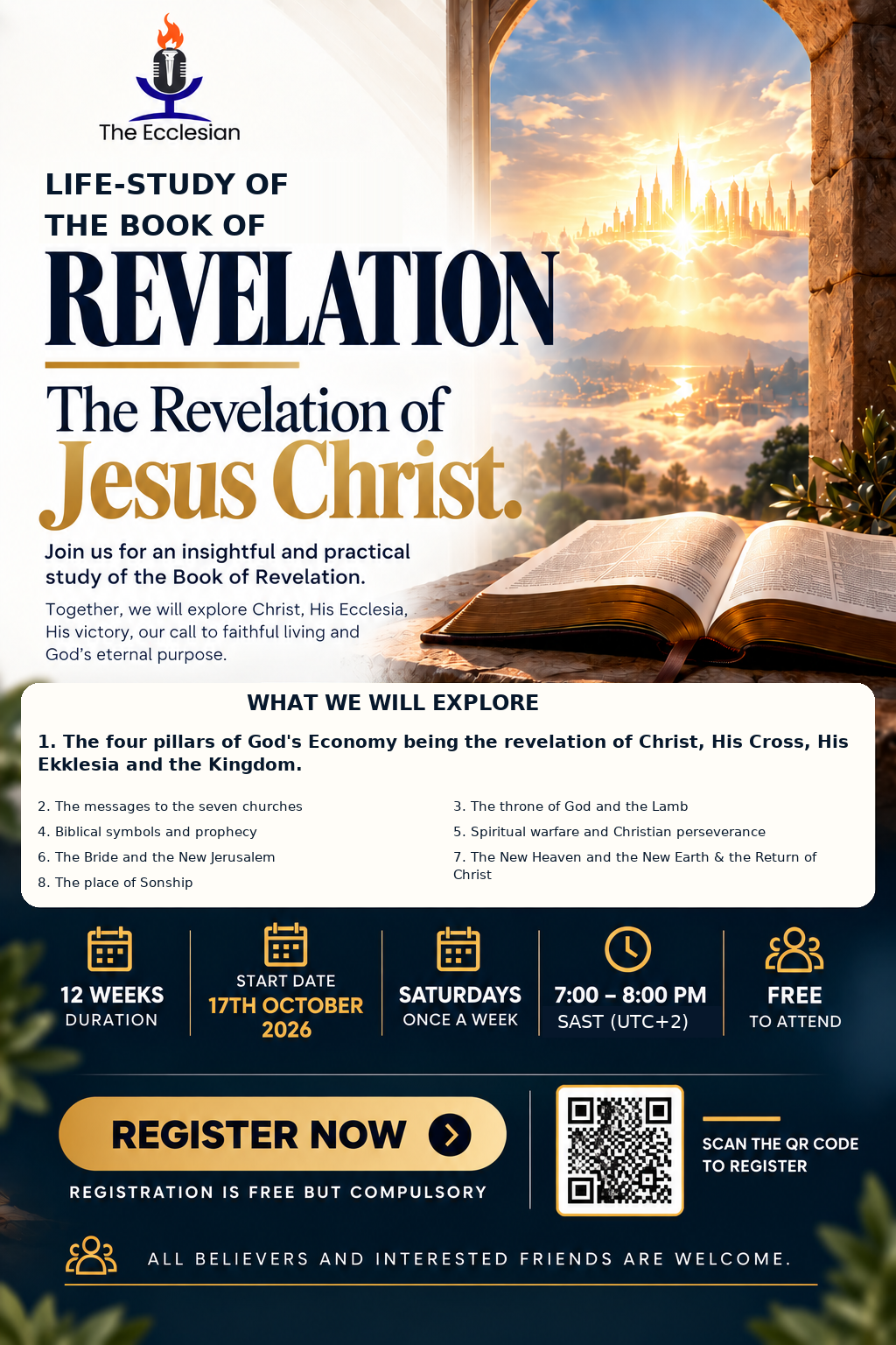 Poster for The Ecclesian's Life-Study of the Book of Revelation